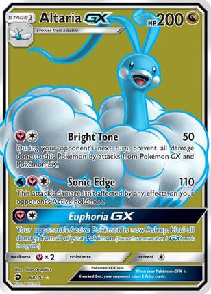 Altaria GX (Full Art) - 68/null [Dragon Majesty] Holofoil