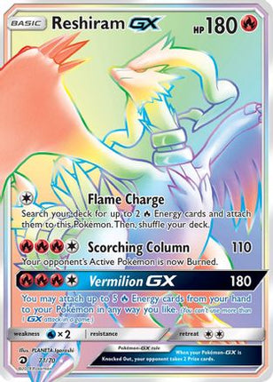 Reshiram GX (Secret) - 71/null [Dragon Majesty] Holofoil
