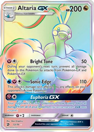 Altaria GX (Secret) - 72/null [Dragon Majesty] Holofoil