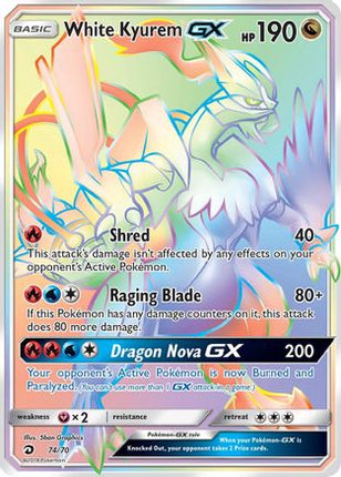 White Kyurem GX (Secret) - 74/null [Dragon Majesty] Holofoil