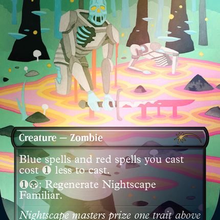Nightscape Familiar (Borderless) [Secret Lair Drop] Foil