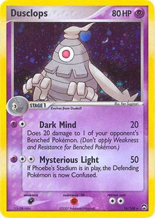 Dusclops - 14/108 (EX Power Keepers) [Deck Exclusives] Holofoil