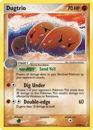 Dugtrio - 5/100 (EX Crystal Guardians) [Deck Exclusives]