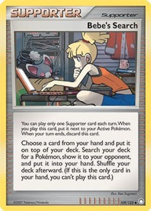 Bebe's Search - 109/123 (Cosmos Holofoil) [Miscellaneous Cards & Products] Holofoil