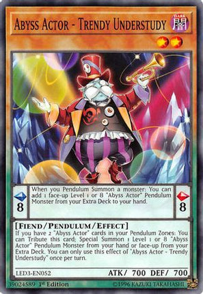 Abyss Actor - Trendy Understudy (Common / Short Print) [LED3-EN052] 1st Edition