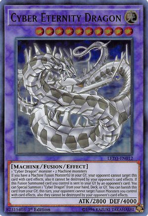 Cyber Eternity Dragon (Ultra Rare) [LED3-EN012] 1st Edition