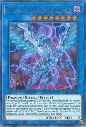 Blue-Eyes Chaos Dragon (Ultra Rare) [LED3-EN001] 1st Edition