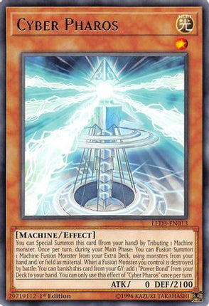 Cyber Pharos (Rare) [LED3-EN013] 1st Edition