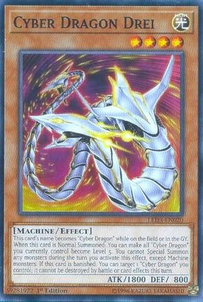 Cyber Dragon Drei (Common / Short Print) [LED3-EN020] 1st Edition