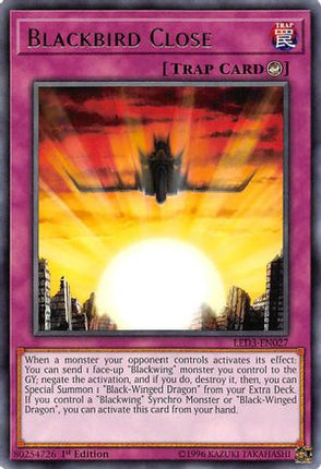 Blackbird Close (Rare) [LED3-EN027] 1st Edition