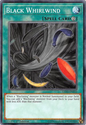 Black Whirlwind (Common / Short Print) [LED3-EN032] 1st Edition