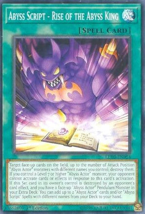 Abyss Script - Rise of the Abyss King (Common / Short Print) [LED3-EN054] 1st Edition