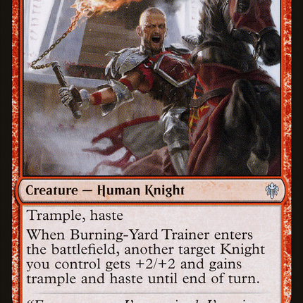 Burning-Yard Trainer [Throne of Eldraine]