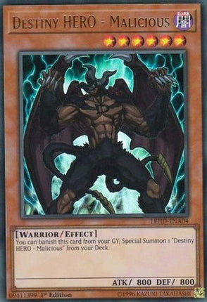 Destiny HERO - Malicious [LEHD-ENA04] Ultra Rare