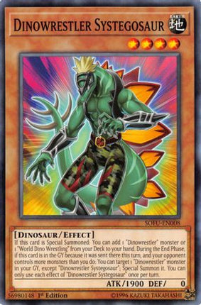 Dinowrestler Systegosaur (Common / Short Print) [SOFU-EN008] 1st Edition