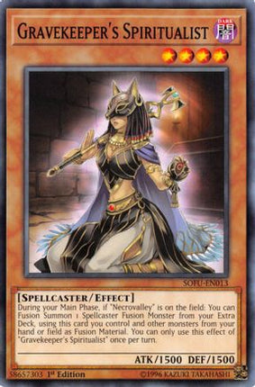 Gravekeeper's Spiritualist (Common / Short Print) [SOFU-EN013] 1st Edition