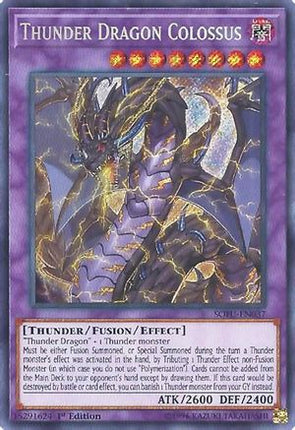 Thunder Dragon Colossus (Secret Rare) [SOFU-EN037] 1st Edition