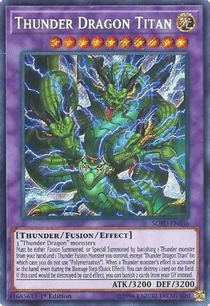 Thunder Dragon Titan (Secret Rare) [SOFU-EN036] 1st Edition