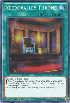 Necrovalley Throne (Super Rare) [SOFU-EN055] Unlimited