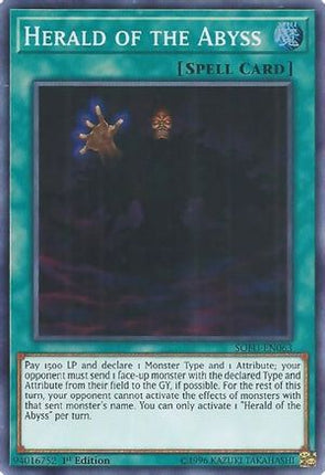 Herald of the Abyss (Super Rare) [SOFU-EN063] 1st Edition