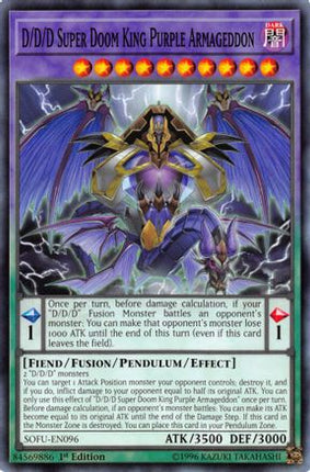 D/D/D Super Doom King Purple Armageddon (Common / Short Print) [SOFU-EN096] 1st Edition
