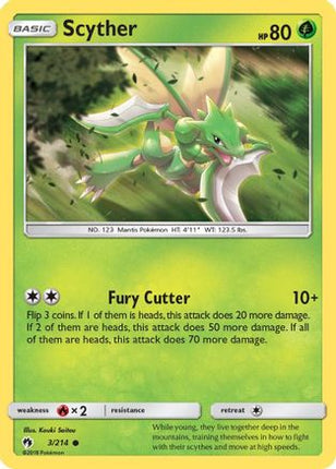 Scyther - 3/null [SM - Lost Thunder] Reverse Holofoil