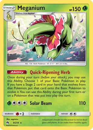 Meganium - 8/214 [SM - Lost Thunder] Holofoil