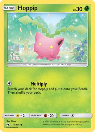 Hoppip (11) - 11/214 [SM - Lost Thunder] Reverse Holofoil
