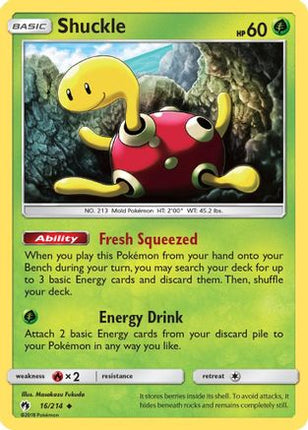 Shuckle - 16/null [SM - Lost Thunder] Reverse Holofoil