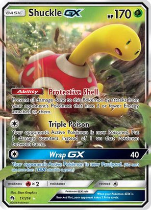 Shuckle GX - 17/214 [SM - Lost Thunder] Holofoil