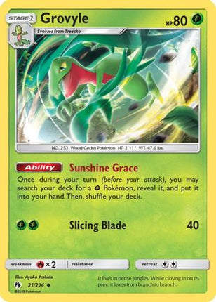 Grovyle - 21/null [SM - Lost Thunder] Reverse Holofoil