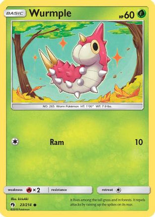 Wurmple (23) - 23/214 [SM - Lost Thunder]