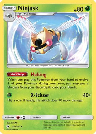 Ninjask - 30/null [SM - Lost Thunder] Reverse Holofoil