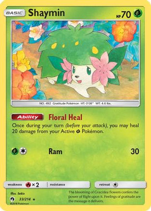 Shaymin - 33/null [SM - Lost Thunder] Holofoil