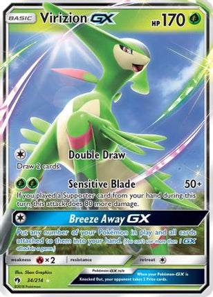 Virizion GX - 34/null [SM - Lost Thunder] Holofoil