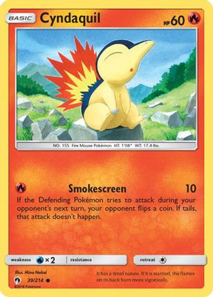 Cyndaquil (39) - 39/null [SM - Lost Thunder] Reverse Holofoil