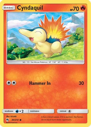 Cyndaquil (40) - 40/null [SM - Lost Thunder] Reverse Holofoil