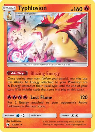 Typhlosion - 42/null [SM - Lost Thunder] Holofoil
