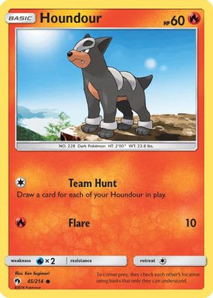 Houndour - 45/null [SM - Lost Thunder] Reverse Holofoil