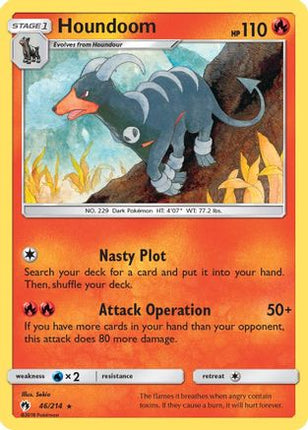Houndoom - 46/null [SM - Lost Thunder] Reverse Holofoil