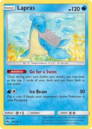 Lapras - 56/214 [SM - Lost Thunder] Reverse Holofoil