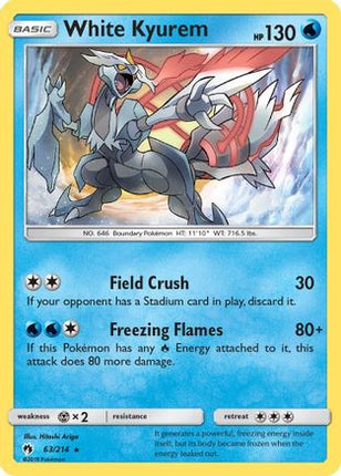 White Kyurem - null/214 [SM - Lost Thunder] Reverse Holofoil