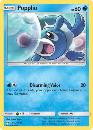 Popplio (64) - 64/null [SM - Lost Thunder] Reverse Holofoil
