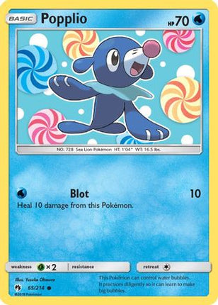 Popplio (65) - 65/null [SM - Lost Thunder] Reverse Holofoil