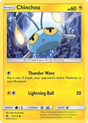 Chinchou - null/null [SM - Lost Thunder] Reverse Holofoil