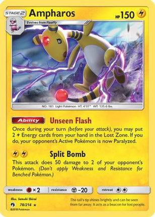 Ampharos - 78/null [SM - Lost Thunder] Reverse Holofoil