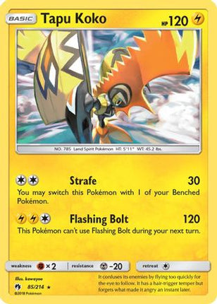 Tapu Koko - null/null [SM - Lost Thunder] Reverse Holofoil