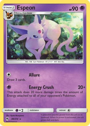 Espeon - 89/null [SM - Lost Thunder]