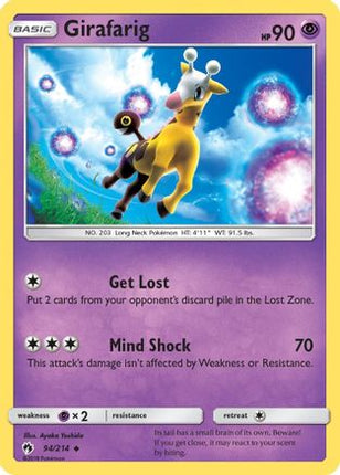 Girafarig - 94/null [SM - Lost Thunder] Reverse Holofoil