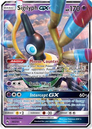 Sigilyph GX - 98/214 [SM - Lost Thunder] Holofoil